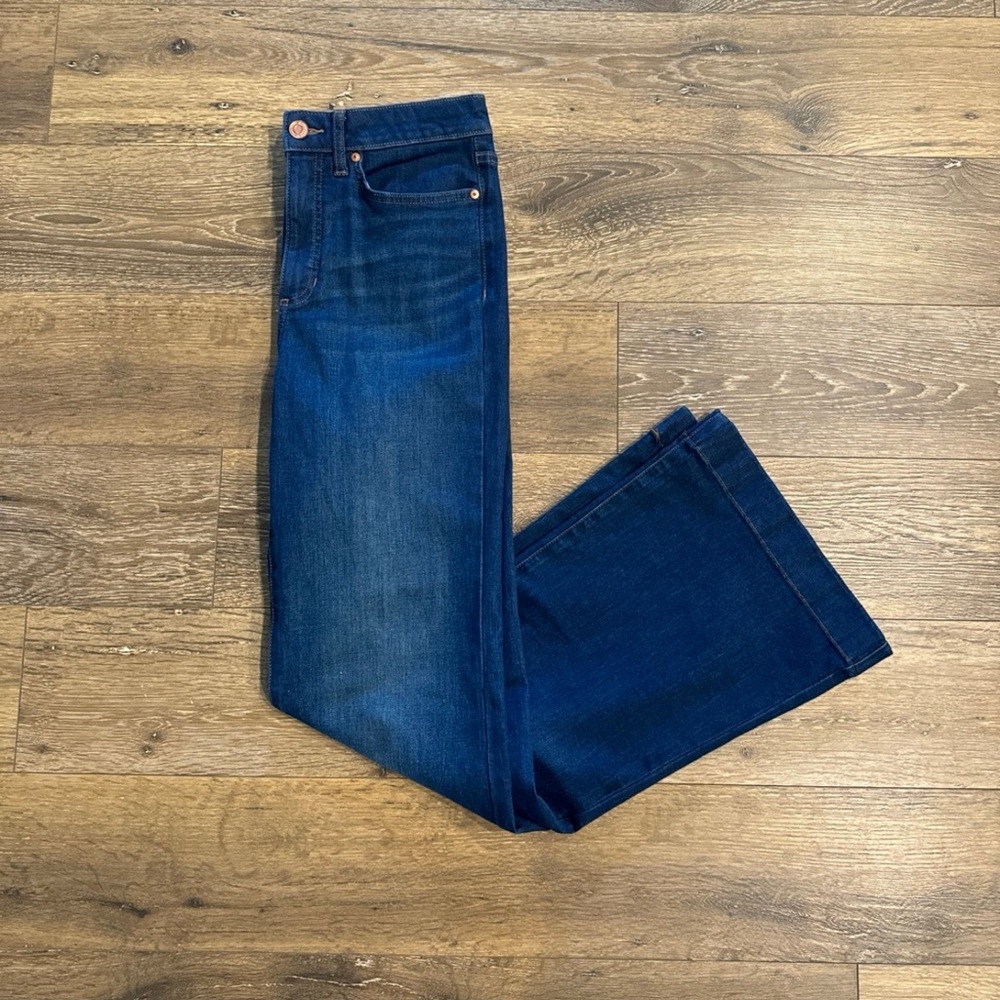 Lauren Conrad Blue Jeans Super High Rise Flare 8 Regular Like New